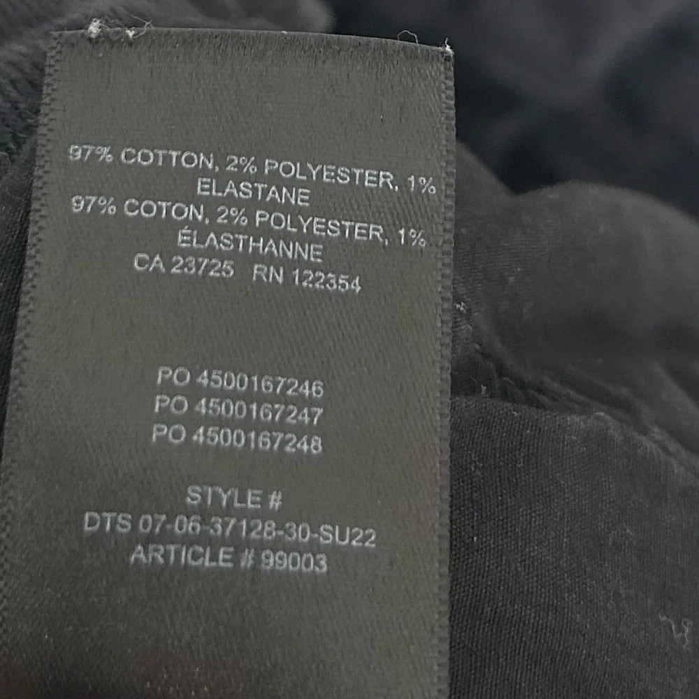 Aritzia Wilfred Free Black Modern Y2K Cargo Twill High Rise size 12 - Picture 13 of 13